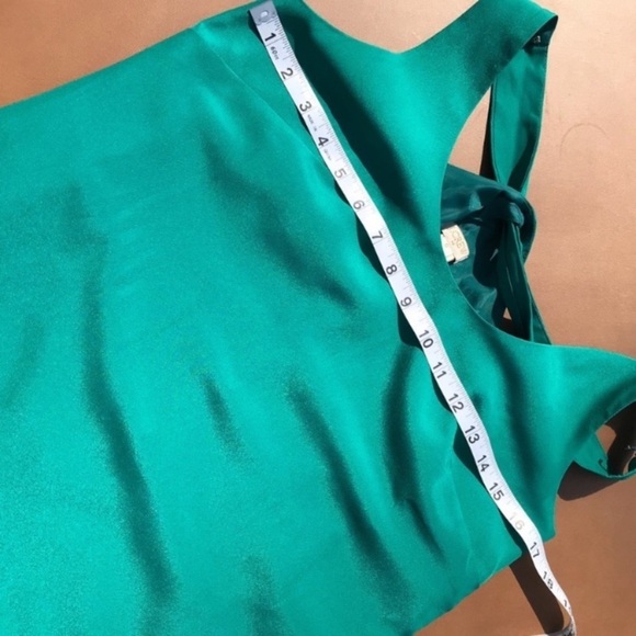 J Crew Factory Green Sleeveless Dress - Picture 8 of 10
